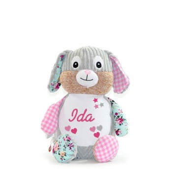 Plüschtier Hase bestickt mit Namen